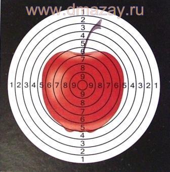Мишени для пневматики MegaLine (Мегалайн) цветные (яблоко) 50 штук